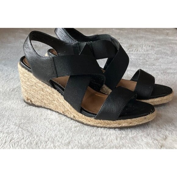 Vionic Shoes - Vionic Sz 6 Tulum  Ainsleigh Wedge Sandals Espadrille Leather *Read